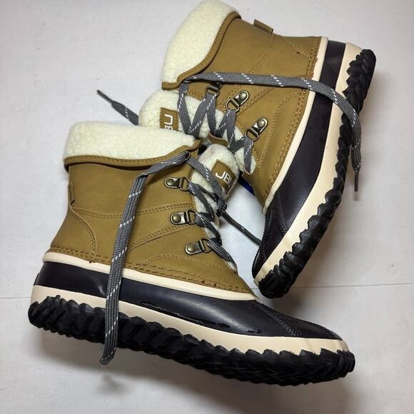 JBU Womens 6.5 M Tan Lizzy Waterproof Faux Fur Lined Ankle Boots DISPLAY IV1 - Picture 5 of 5